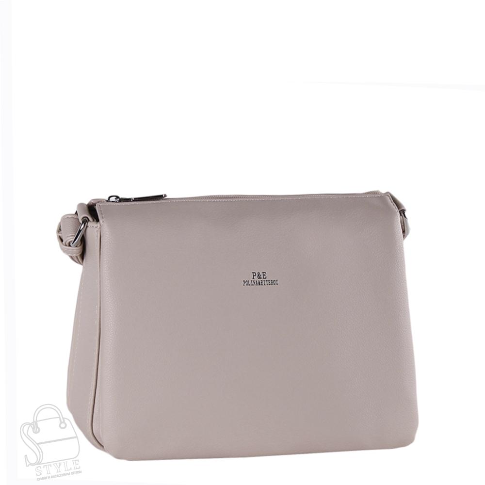 Сумка женская 1366-60 l.gray Polina&Eiterou