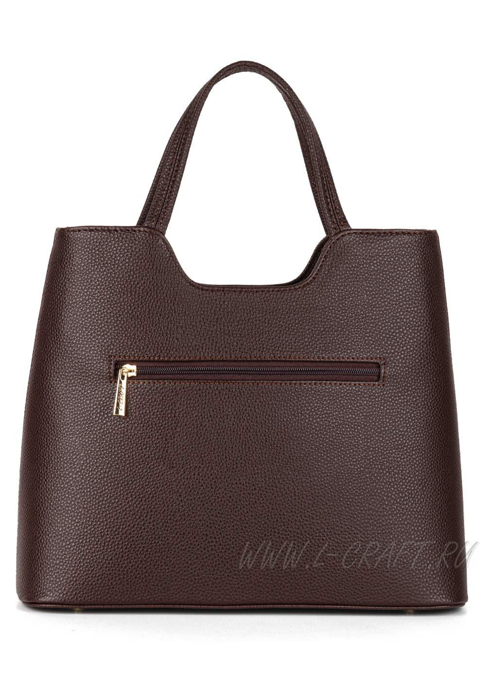 Сумка женская Модель №1452 | кожзам | гладкий | коричневый | Р908-2 | 29980