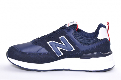 Sport + NB TA128-7 Кроссовки син иск кожа