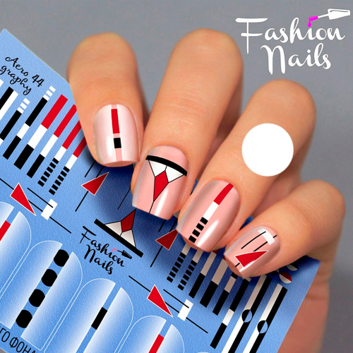 Fashion Nails, Слайдер-дизайн Aerography 44