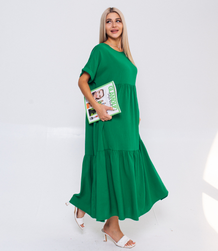 Платье #ОБШ1494, зелёный