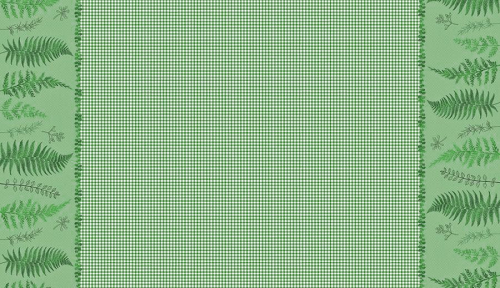 Ткань рогожка 150 см Ботаника (зеленая скатерть) (зеленый)