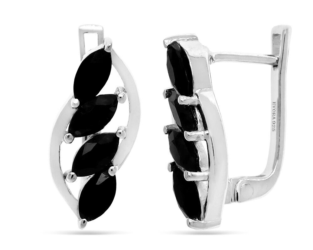 Серьги из серебра сапфир корунд, Анкара2