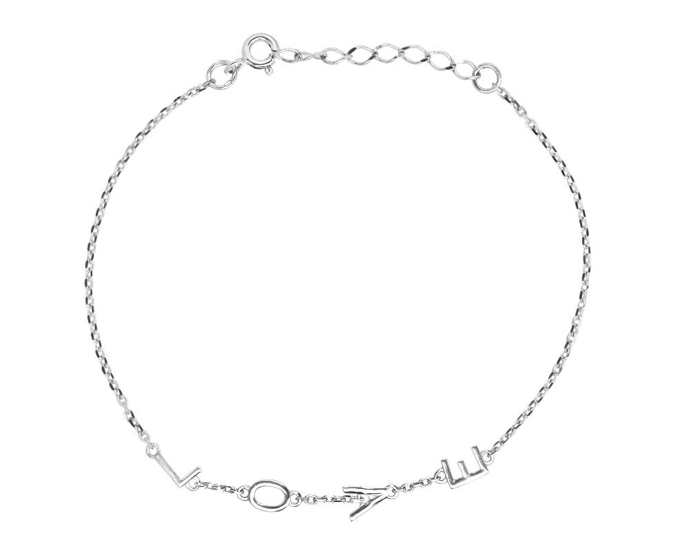 Браслет из серебра без вставки, В10-1056