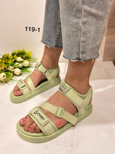 Romantic T-F61-10(119-1) Сандалии женские мята текстиль