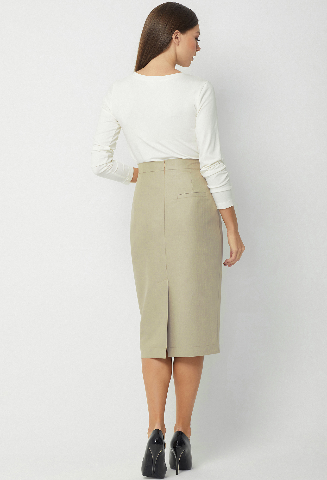 ст. цена1599руб.! Юбка Bazalini 3714 песочный