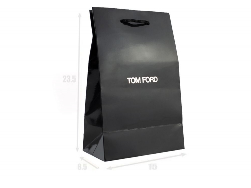Пакет подарочный Tom Ford черный, 23,5х15х8,5 cm (картон)
