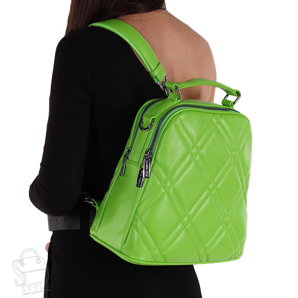 Рюкзак женский 575352 green Velina Fabbiano/50