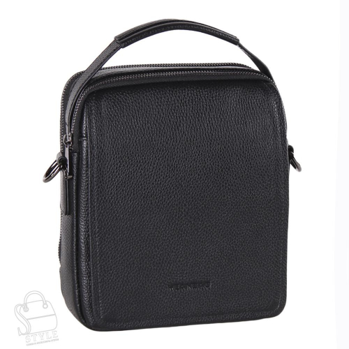 Сумка мужская кожаная 9913-2H black  Heanbag
