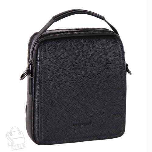 Сумка мужская кожаная 9913-2H black  Heanbag