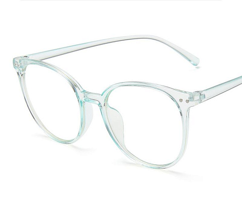 Очки с прозрачными линзами Оправа голубая Арт. О-274