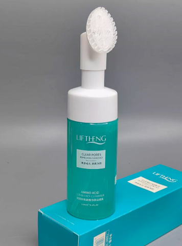 Пенка для умывания со щеточкой LIFTHENG Amino Acid Clean face cleanser 120мл