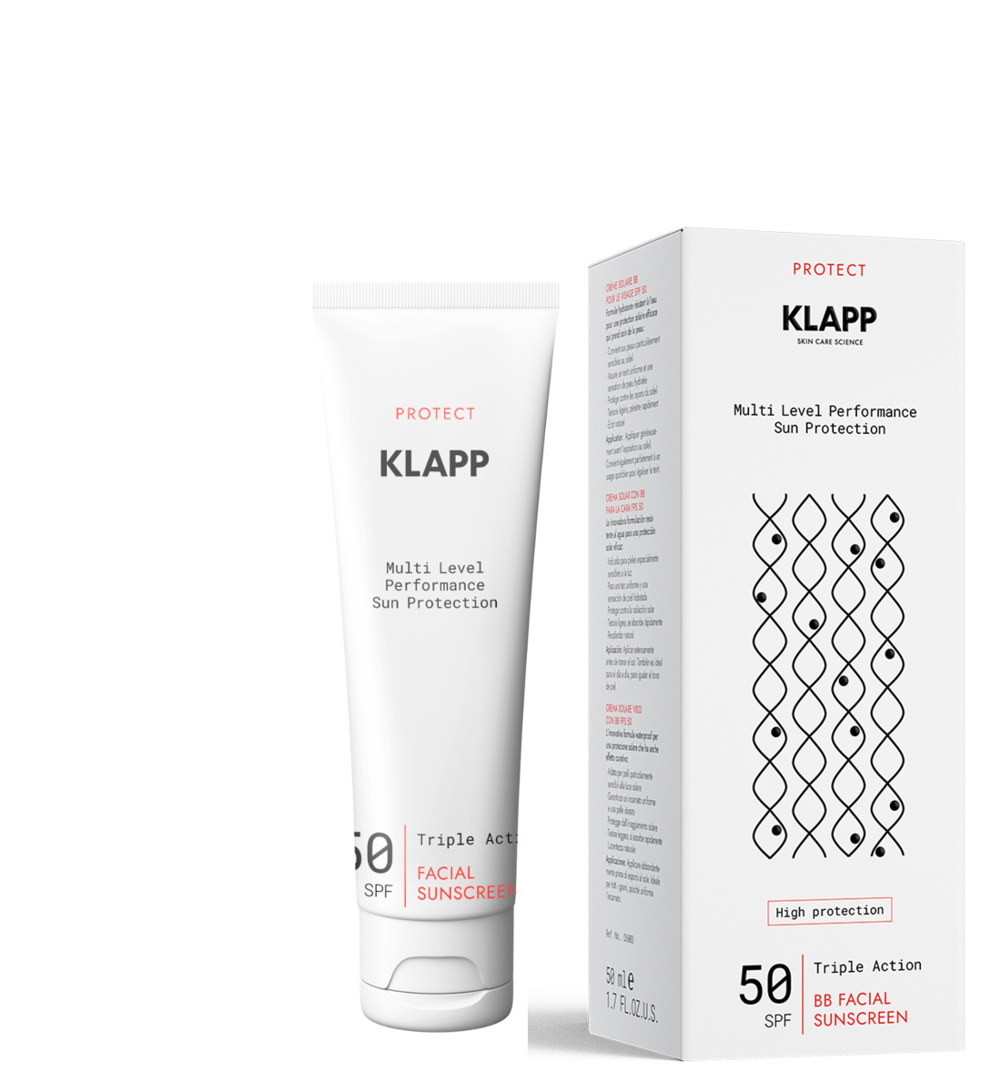 KLAPP C6003 Солнцезащитный BB крем SPF50 / SUN PROTECT Multi Level Performance, 50 мл