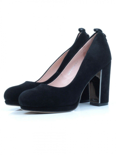06-X0616-H187-K20 BLACK Туфли женские (натуральная замша)