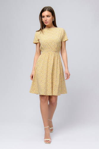 Платье 1001 DRESS #850294Желтый (принт)