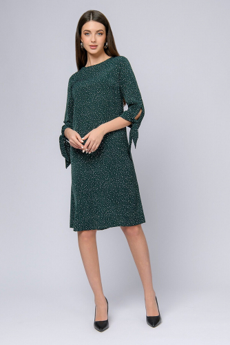 Платье 1001 DRESS #842075Зеленый (принт)