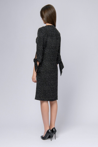 Платье 1001 DRESS #841794Черный (принт горошек)