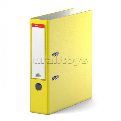 Папка–регистратор с арочным механизмом Neon, А4, 70 мм, желтый