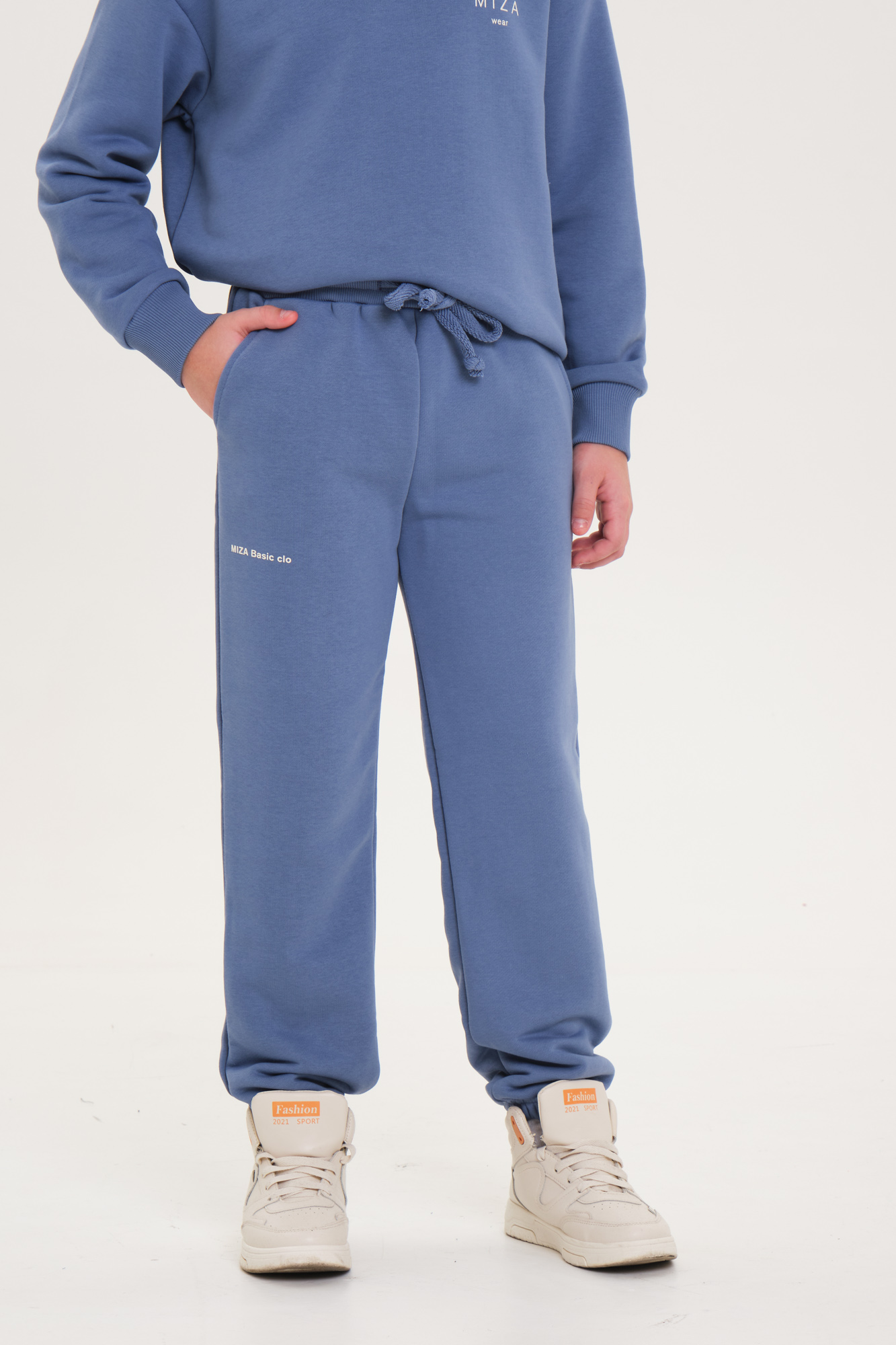 Костюм из трикотажа с петельной изнанкой BASIC Line