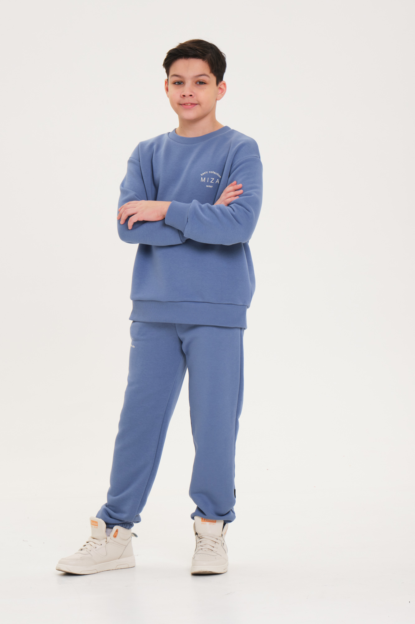 Костюм из трикотажа с петельной изнанкой BASIC Line