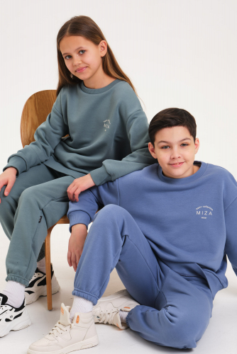 Костюм из трикотажа с петельной изнанкой BASIC Line