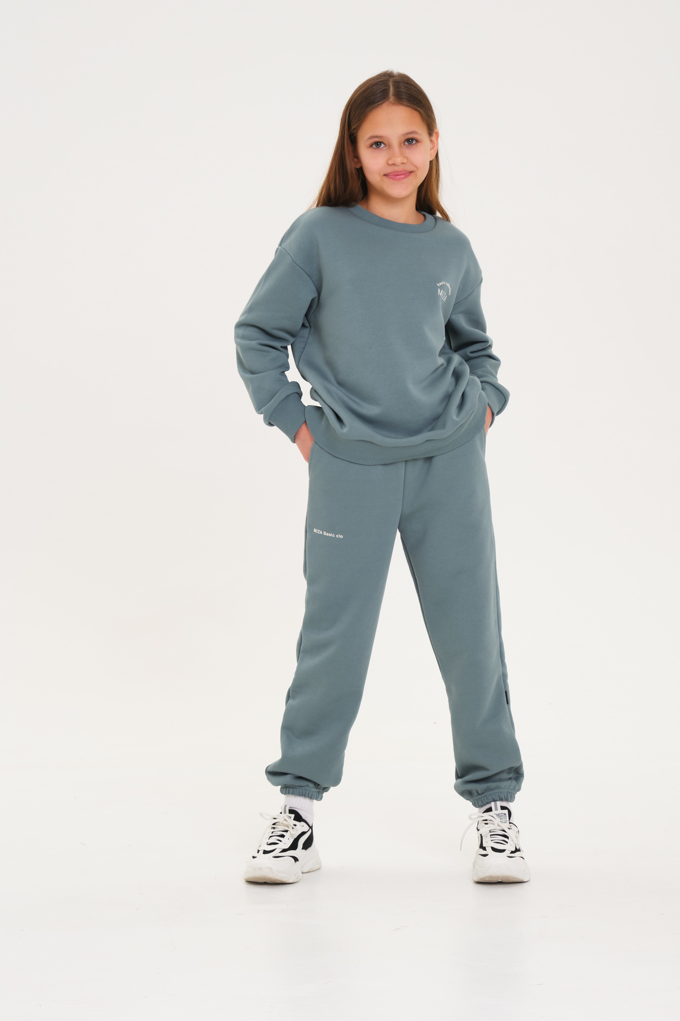 Костюм из трикотажа с петельной изнанкой BASIC Line