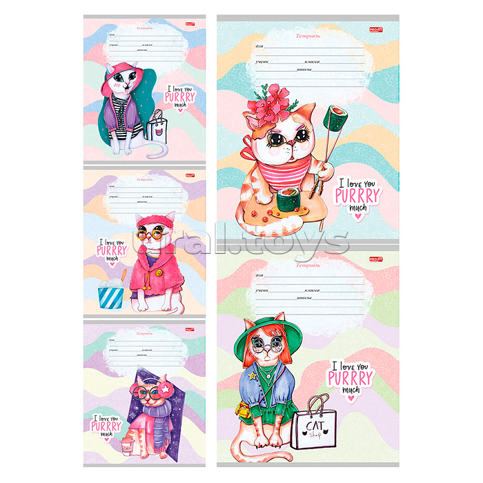 Тетрадь 12л. дополнительная косая линия