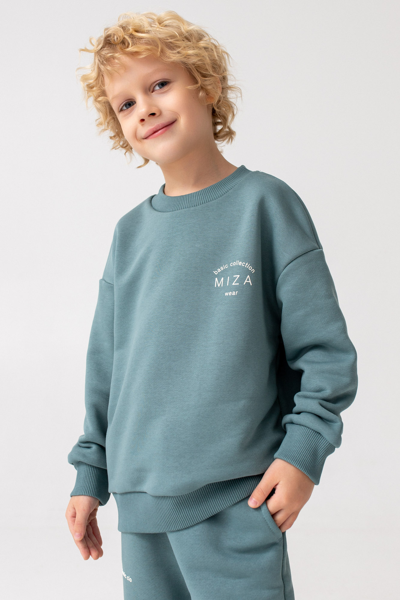 Костюм из трикотажа с петельной изнанкой BASIC Line