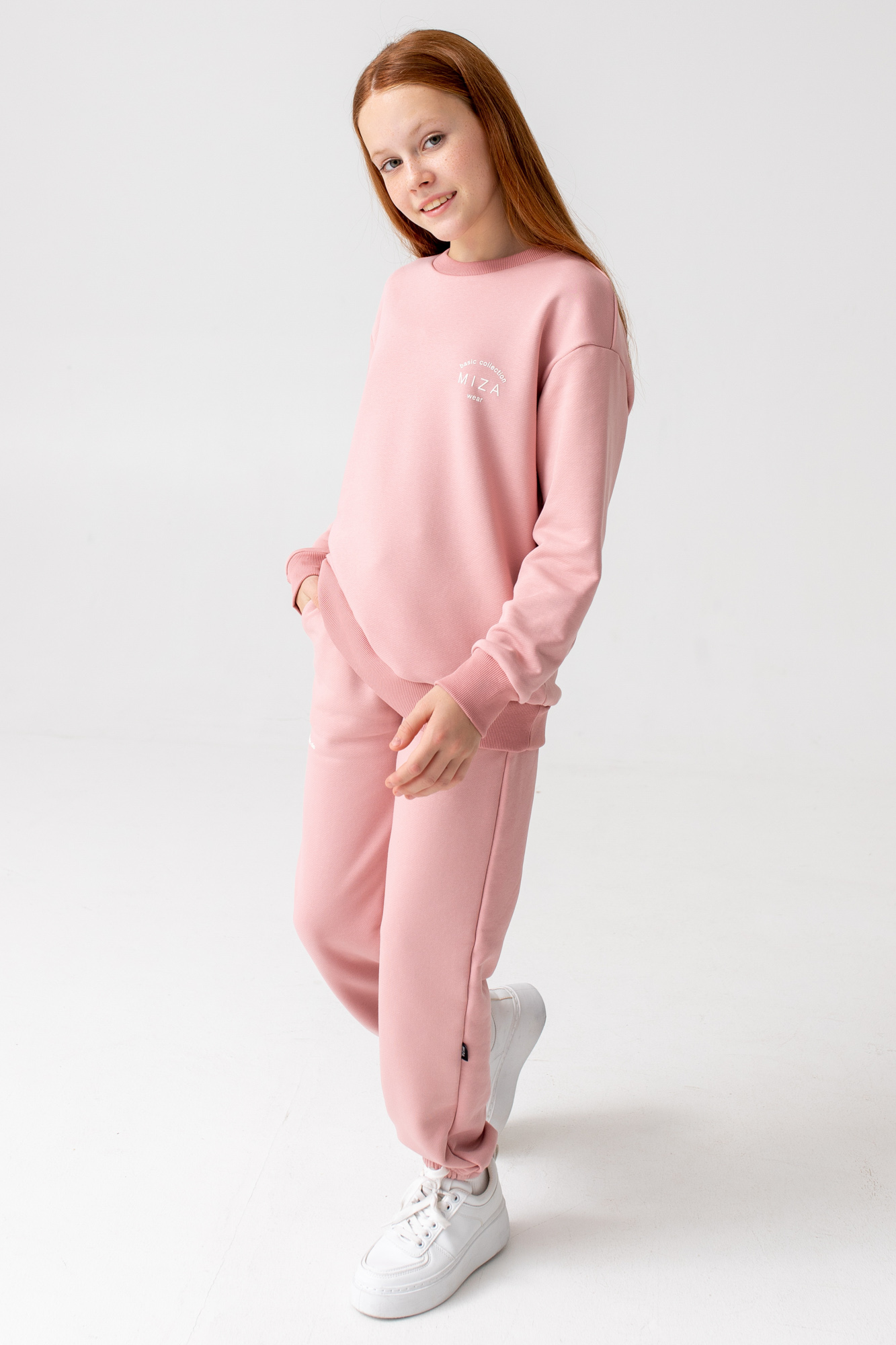 Костюм из трикотажа с петельной изнанкой BASIC Line