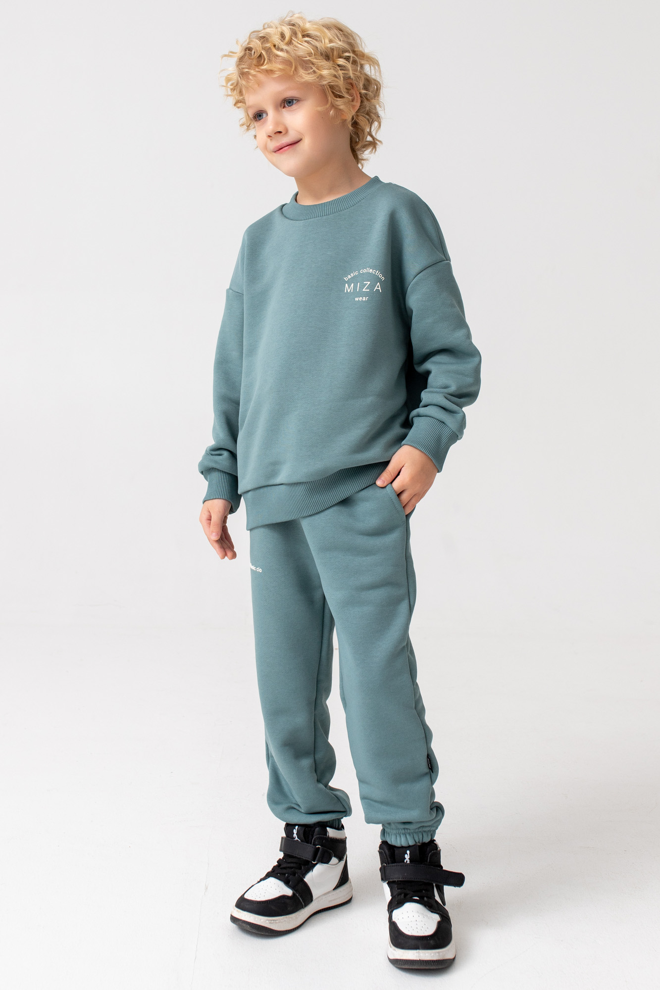 Костюм из трикотажа с петельной изнанкой BASIC Line