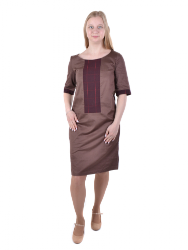 Платье111-10,коричневый