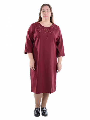 DL150-10 Платье женское бордовый
