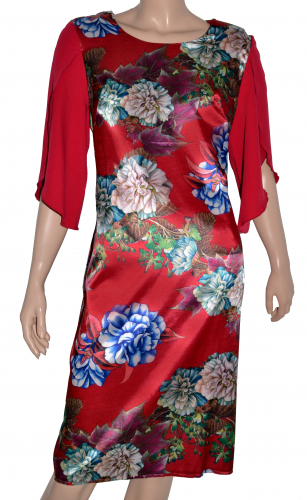 Платье «Модена» 009-012-635, бордовый