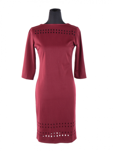 Платье Fashion 037, футляр бордовый