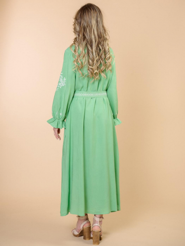 Платье (вискоза) с вышивкой 23-491-2