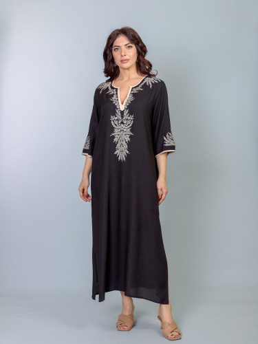 Платье (вискоза) с вышивкой 23-529-2