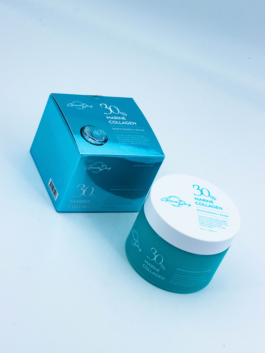 GRACE DAY - КРЕМ ДЛЯ ЛИЦА АНТИВОЗРАСТНОЙ С МОРСКИМ КОЛЛАГЕНОМ MARINE COLLAGEN 30% MOISTURE CREAM, 100 ML