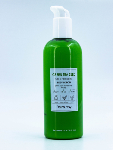 FARMSTAY - ЛОСЬОН ДЛЯ ТЕЛА С ЭКСТРАКТОМ ЗЕЛЕНОГО ЧАЯ DAILY PERFUME BODY LOTION GREEN TEA SEED, 330 МЛ.