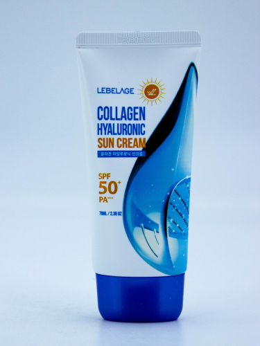 LEBELAGE - КРЕМ СОЛНЦЕЗАЩИТНЫЙ С КОЛЛАГЕНОМ И ГИАЛУРОНОВОЙ КИСЛОТОЙ COLLAGEN HYALURONIC SUN CREAM, 70 МЛ.