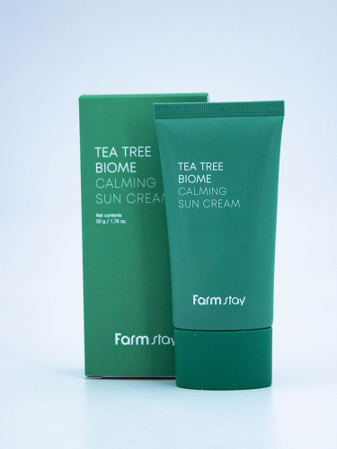 FARMSTAY - КРЕМ ДЛЯ ЛИЦА С ЭКСТРАКТОМ ЧАЙНОГО ДЕРЕВА TEA TREE BIOME CALMING SUN CREAM, 50 МЛ