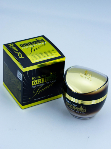 FARMSTAY - КРЕМ ДЛЯ ЛИЦА С ЗОЛОТОМ И МУЦИНОМ УЛИТКИ GOLD SNAIL PREMIUM CREAM, 50 ML