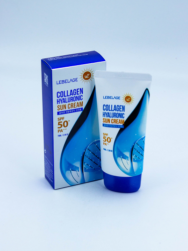 LEBELAGE - КРЕМ СОЛНЦЕЗАЩИТНЫЙ С КОЛЛАГЕНОМ И ГИАЛУРОНОВОЙ КИСЛОТОЙ COLLAGEN HYALURONIC SUN CREAM, 70 МЛ.