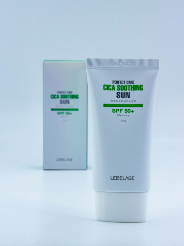 LEBELAGE - КРЕМ СОЛНЦЕЗАЩИТНЫЙ С ЭКСТРАКТОМ ЦЕНТЕЛЛЫ PERFECT CARE CICA SOOTHING SUN, 50 МЛ.