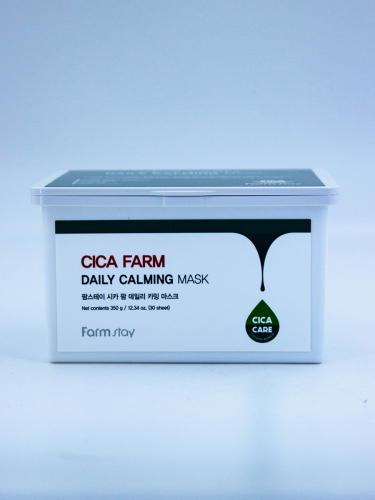 FARMSTAY - МАСКА ТКАНЕВАЯ ДЛЯ ЛИЦА С ЭКСТРАКТОМ ЦЕНТЕЛЛЫ CICA FARM DAYILY CALMING MASK, 30 ШТ.