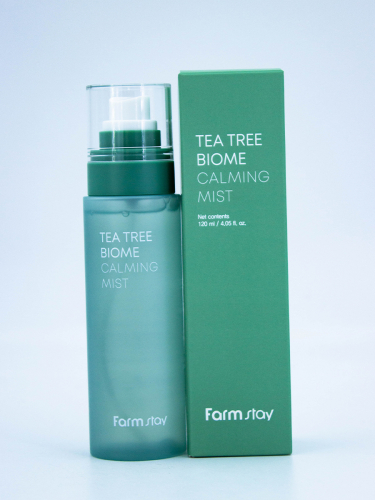 FARMSTAY - СПРЕЙ ДЛЯ ЛИЦА С ЭКСТРАКТОМ ЧАЙНОГО ДЕРЕВА TEA TREE BIOME CALMING MIST, 120 МЛ