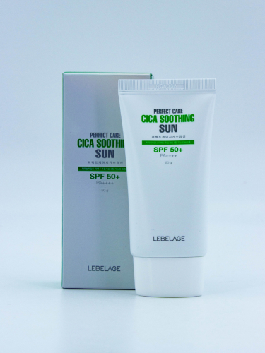 LEBELAGE - КРЕМ СОЛНЦЕЗАЩИТНЫЙ С ЭКСТРАКТОМ ЦЕНТЕЛЛЫ PERFECT CARE CICA SOOTHING SUN, 50 МЛ.