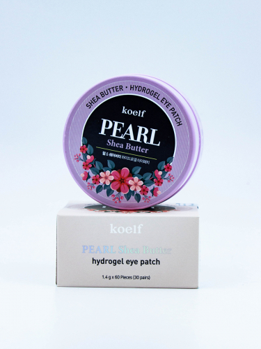 KOELF - ПАТЧИ ГИДРОГЕЛЕВЫЕ ДЛЯ ГЛАЗ С МАСЛОМ ШИ И ЖЕМЧУГОМ PEARL & SHEA BUTTER EYE PATCH, 60 ШТ.