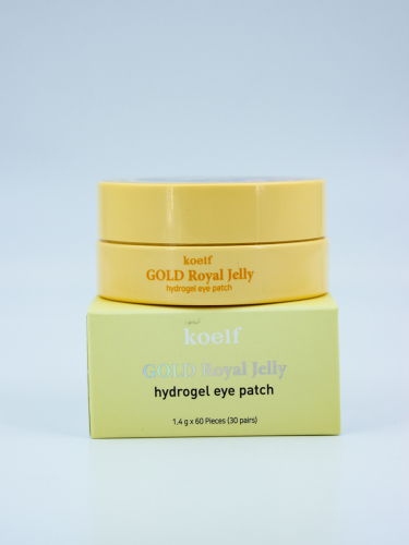 KOELF - ПАТЧИ ГИДРОГЕЛЕВЫЕ ДЛЯ ГЛАЗ С ЗОЛОТОМ И МАТОЧНЫМ МОЛОЧКОМ GOLD & ROYAL JELLY EYE PATCH, 60 ШТ.