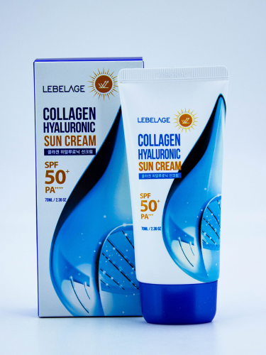 LEBELAGE - КРЕМ СОЛНЦЕЗАЩИТНЫЙ С КОЛЛАГЕНОМ И ГИАЛУРОНОВОЙ КИСЛОТОЙ COLLAGEN HYALURONIC SUN CREAM, 70 МЛ.