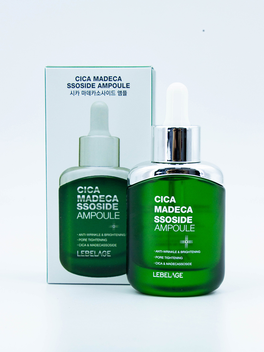 LEBELAGE - СЫВОРОТКА ДЛЯ ЛИЦА АМПУЛЬНАЯ С ЭКСТРАКТОМ ЦЕНТЕЛЛЫ CICA MADECASSOSIDE AMPOULE, 35 МЛ.